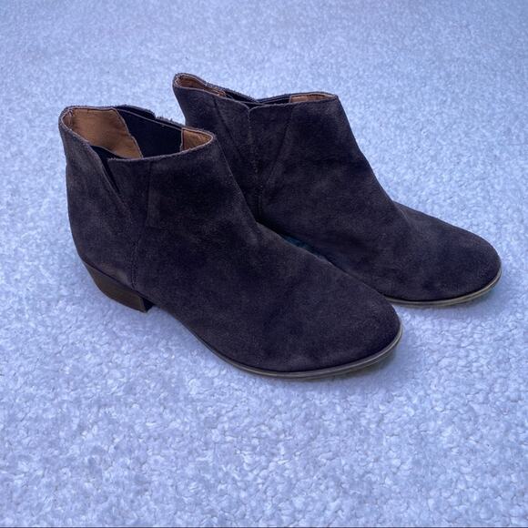 Lucky Brand Brown Leather Ankle Boot 8 - Picture 1 of 9